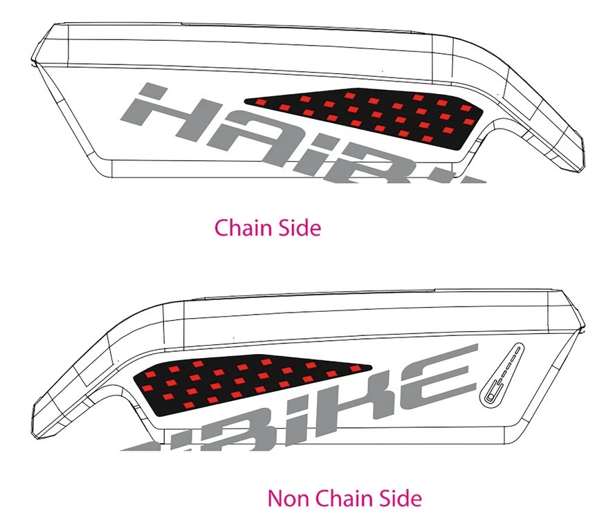 Sticker HAIBIKE SDURO for Bosch battery 2018 Sticker HAIBIKE SDURO For Bosch Battery 2018 -Bike Zubehör HAIBIKE Decor for Bosch battery glossy red black