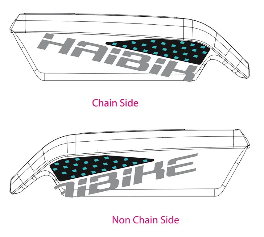 Sticker HAIBIKE SDURO for Bosch battery 2018 Sticker HAIBIKE SDURO For Bosch Battery 2018 -Bike Zubehör HAIBIKE Decor for Bosch battery lime grey