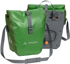 Vaude Aqua Front Elektrofahrrad Vorderradtasche Paar -Bike Zubehör Vaude Aqua Front Elektrofahrrad parrot green Vorder Rueckseite neu