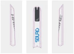 Aufkleber HAIBIKE Sduro/Xduro 2018 Für Bosch Akkuskidplate -Bike Zubehör aufkleber sduro haibike 2018 fuer bosch akkuskidplate e bike electric blau anthrazit