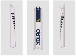 Aufkleber HAIBIKE Sduro/Xduro 2018 Für Bosch Akkuskidplate -Bike Zubehör aufkleber xduro haibike 2018 fuer bosch akkuskidplate e bike dunkelblau zitrone