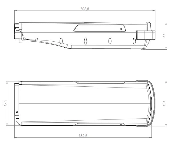 E-Bike Vision - EBV E-Bike Battery, compatible to Bosch Classic Line 36 V carrier E-Bike Vision - EBV E-Bike Battery, Compatible To Bosch Classic Line 36 V Carrier -Bike Zubehör ebv bosch rack battery classic line size