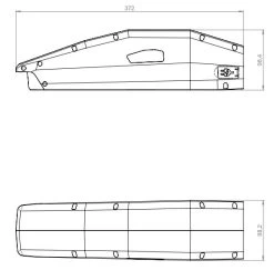 E-Bike Vision - EBV E-Bike Battery, Kompatibel Zu Yamaha (PW / ST / TE / CE) 36 V Unterrohr -Bike Zubehör ebv e bike akku fuer yamaha pw serie masse