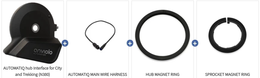 Enviolo Umrüst-Kit Automatic+ auf AUTOMATiQ Enviolo Umrüst-Kit Automatic+ Auf AUTOMATiQ -Bike Zubehör enviolo umruest kit automatic automatiq lieferumfang