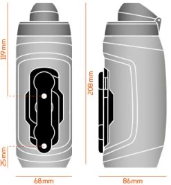 Fidlock Twist Bottle 590 Trinkflasche Transparent Schwarz + Bike Base 4 Fidlock Twist Bottle 590 Trinkflasche Transparent Schwarz + Bike Base -Bike Zubehör fidlock twist bottle 590 ml bike base abmessung