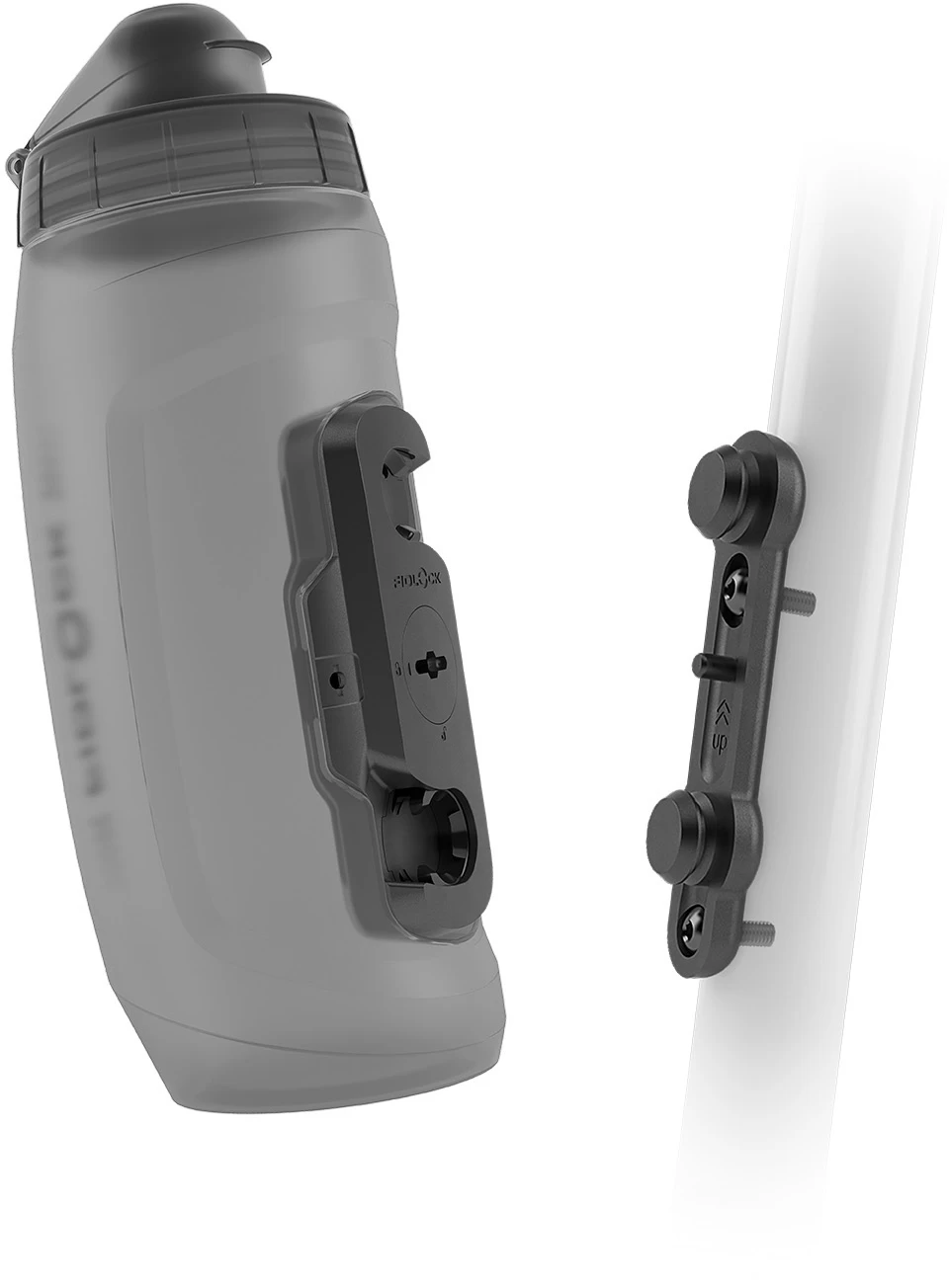 Fidlock Twist Bottle 590 Trinkflasche transparent schwarz + Bike Base Fidlock Twist Bottle 590 Trinkflasche Transparent Schwarz + Bike Base -Bike Zubehör fidlock twist bottle 590 ml bike base