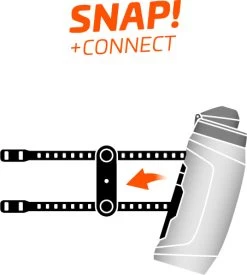 Fidlock Twist Bottle 590 Trinkflasche Transparent Schwarz + Uni Base -Bike Zubehör fidlock twist bottle 590 ml snap connect