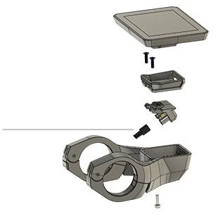 FIT 2.0 Abdeckkappe Displayanschluss FIT 2.0 Abdeckkappe Displayanschluss -Bike Zubehör fit 2 0 abdeckkappe displayanschluss universal displayhalter