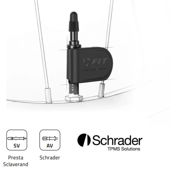 FIT 2.0 Reifendrucksensor FIT 2.0 Reifendrucksensor -Bike Zubehör fit reifendrucksensor skizze