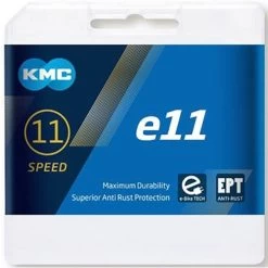 KMC E11 EPT - E-Bike Chain - 122 Links Silver