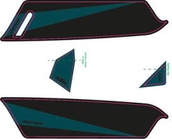 Aufkleber KTM Macina 2017 -Bike Zubehör ktm 2017e bike aufkleber dunkelcyan schwarz