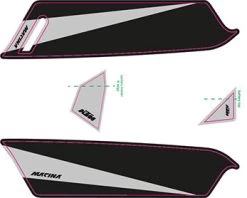 Aufkleber KTM Macina 2017 -Bike Zubehör ktm 2017e bike aufkleber grau matt schwarz matt