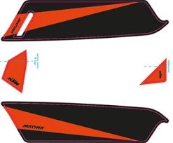 Aufkleber KTM Macina 2017 -Bike Zubehör ktm 2017e bike aufkleber schwarz matt toxic orange