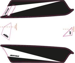 Aufkleber KTM Macina 2017 -Bike Zubehör ktm 2017e bike aufkleber schwarz matt weiss matt