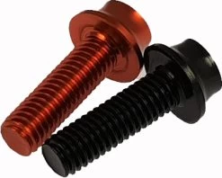 KTM Bottle Cage Screw Set 2x4 Pieces Black/orange