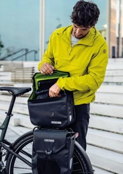 Ortlieb E-Trunk Top-Lock Gepäckträgertasche -Bike Zubehör ortlieb e trunk top lock schwarz montiert geoeffnet