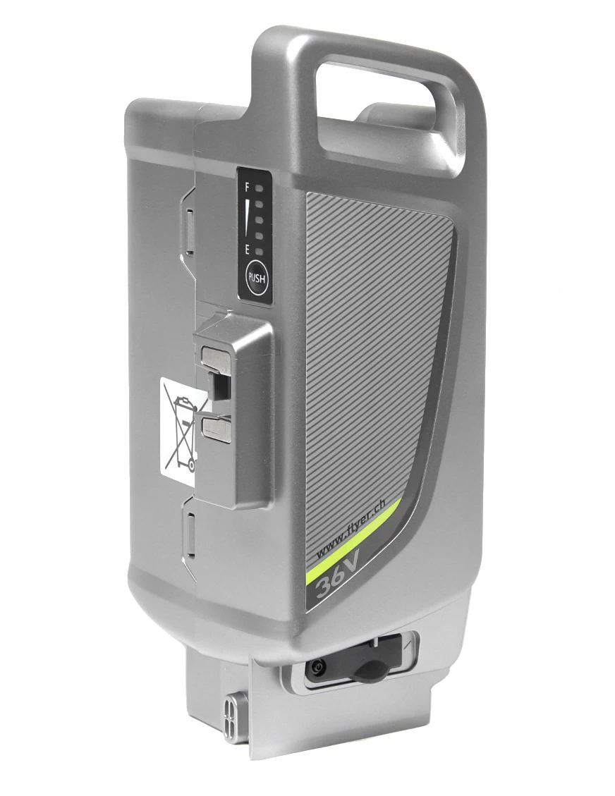 Panasonic E-Bike Battery - 36 Volt - 15 Ah / 18 Ah Flyer, Kettler, KTM - from 2014 Panasonic E-Bike Battery - 36 Volt - 15 Ah / 18 Ah Flyer, Kettler, KTM - From 2014 -Bike Zubehör panasonic e bike battery 15ah silver