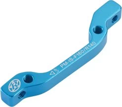 REVERSE Brake Disc Adapter IS-PM 160 FW+140 RW -Bike Zubehör reverse brake disc adapter is pm 160 vr plus140 hr light blue