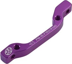 REVERSE Brake Disc Adapter IS-PM 160 FW+140 RW -Bike Zubehör reverse brake disc adapter is pm 160 vr plus140 hr purple