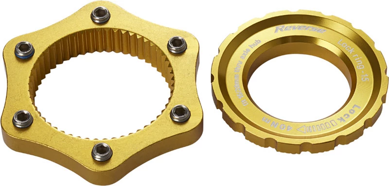 REVERSE Centerlock Adapter REVERSE Centerlock Adapter -Bike Zubehör reverse centerlock adapter gold 1