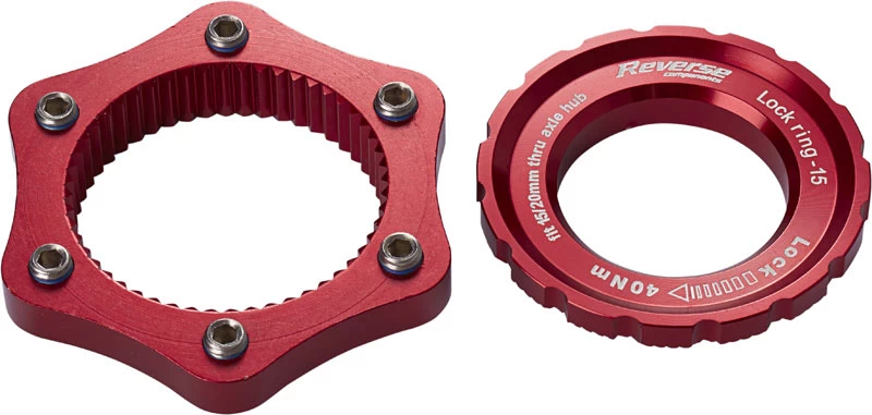 REVERSE Centerlock Adapter REVERSE Centerlock Adapter -Bike Zubehör reverse centerlock adapter red