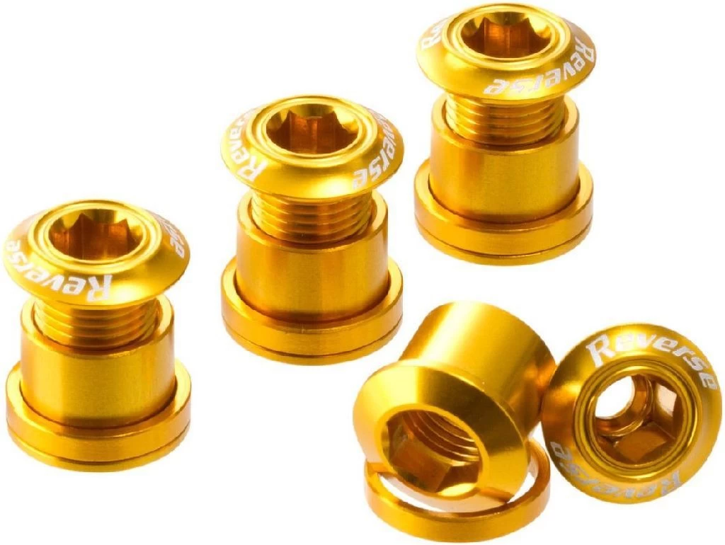 REVERSE E-Bike Kettenblattschrauben Set REVERSE E-Bike Kettenblattschrauben Set -Bike Zubehör reverse e bike kettenblattschrauben set gold