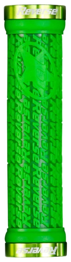 REVERSE Griff Stamp Lock On Ø30mm X 135mm -Bike Zubehör reverse griff stamp lock on durchmesser30mm 135mm gruen hellgruen