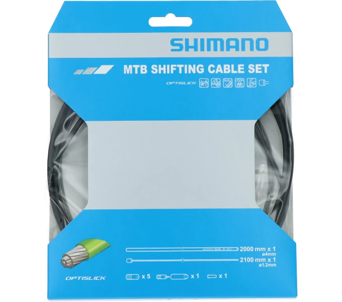 SHIMANO MTB OPTISLICK Schaltzug-Set SHIMANO MTB OPTISLICK Schaltzug-Set -Bike Zubehör shimano mtb optislick schaltzug set bild 1