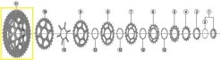 SHIMANO Ritzel-Einheit Für SLX 11-fach CS-M7000 Kassette