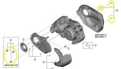 SHIMANO Schrauben Für STEPS Gehäuse SM-DUE61 - M4 (3 Stk)