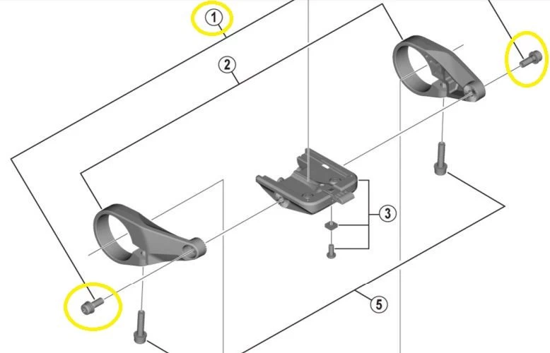 SHIMANO screws for STEPS display SC-E6100 (2 pcs.) SHIMANO Screws For STEPS Display SC-E6100 (2 Pcs.) -Bike Zubehör shimano screws for steps display sc e6100 y