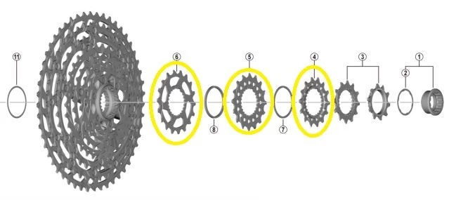 SHIMANO sprocket for XT CS-M8100 and SLX CS-M7100 cassette 14 | 16 | 18 teeth SHIMANO Sprocket For XT CS-M8100 And SLX CS-M7100 Cassette 14 | 16 | 18 Teeth -Bike Zubehör shimano sprocket for cs m8100 kassette 14 16 18 teeth image