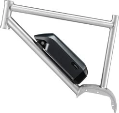 Shimano STEPS Rahmen-Akku BT-E6010 418 Wh Schwarz -Bike Zubehör shimano steps rahmenakku bte6010 am fahrrad fest