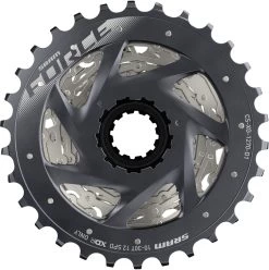 SRAM-Force XG-1270 12-Fach Kassette - 10-30 Zähne -Bike Zubehör sram force xg 1270 12 fach kassette rueckseite