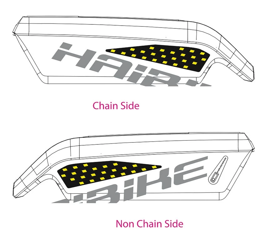 Sticker HAIBIKE SDURO for Bosch battery 2018 Sticker HAIBIKE SDURO For Bosch Battery 2018 -Bike Zubehör sticker haibike sduro for bosch battery lemon glossy black